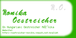 monika oestreicher business card